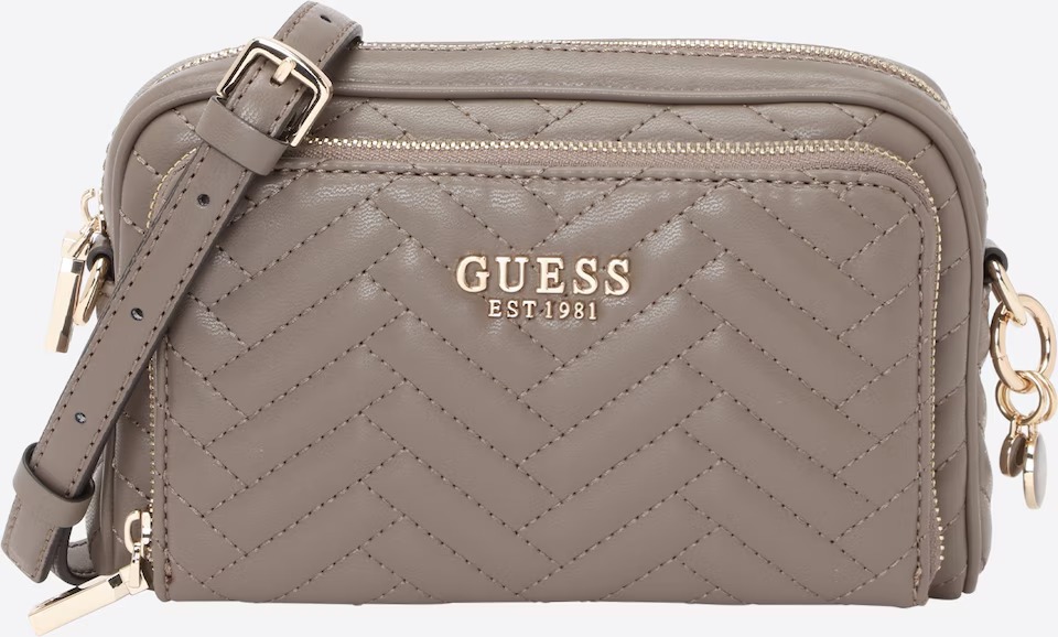 Guess Anning Kapitoneli Mini Kadın Çapraz Çanta HWQG9508140 (HWQG9508140) Vizon