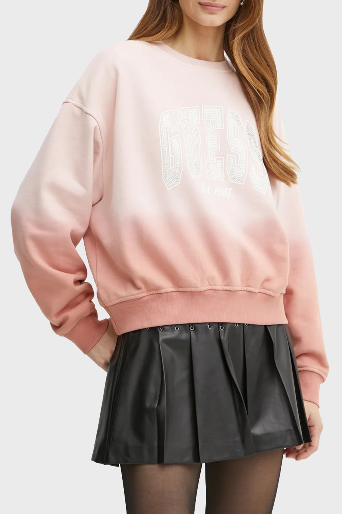 Guess Kadın Sweatshirt W4BQ10KBY51 (W4BQ10KBY51) Pembe