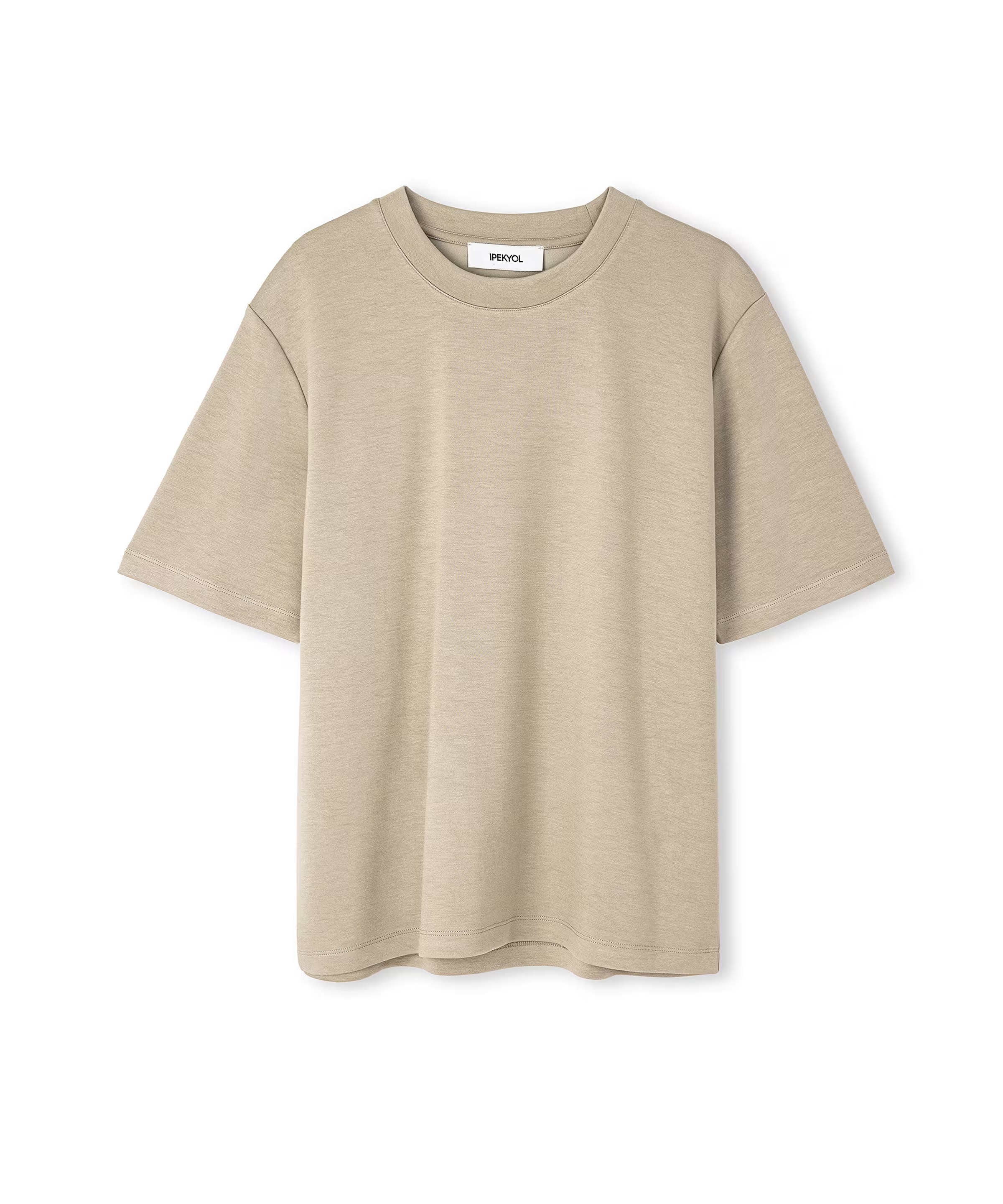 İpekyol Bisiklet Yaka Kadın T-shirt IS1250070094 (IS1250070094) Bej