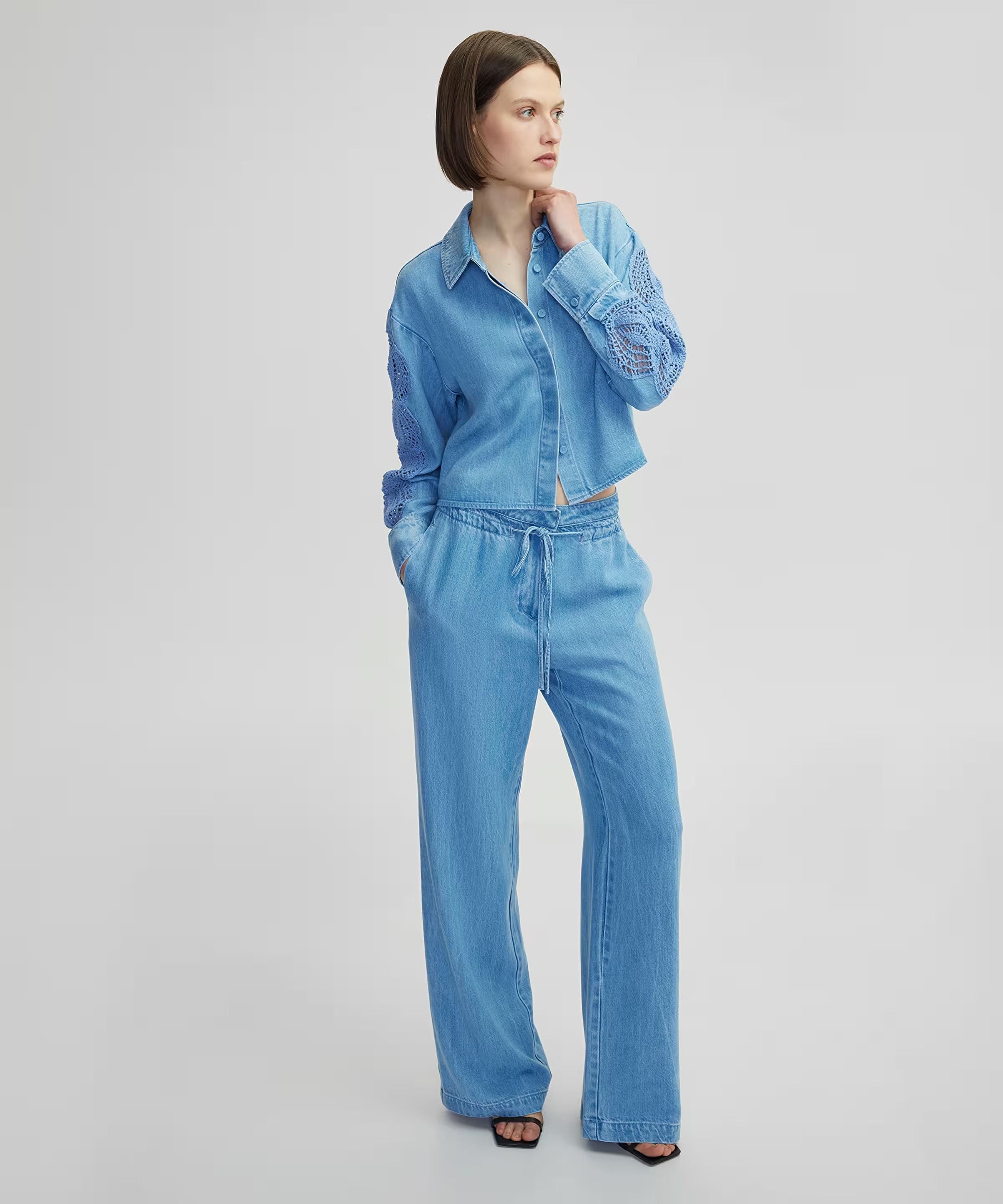 İpekyol Kadın Denim Pantolon IS1250003198 (IS1250003198) Mavi