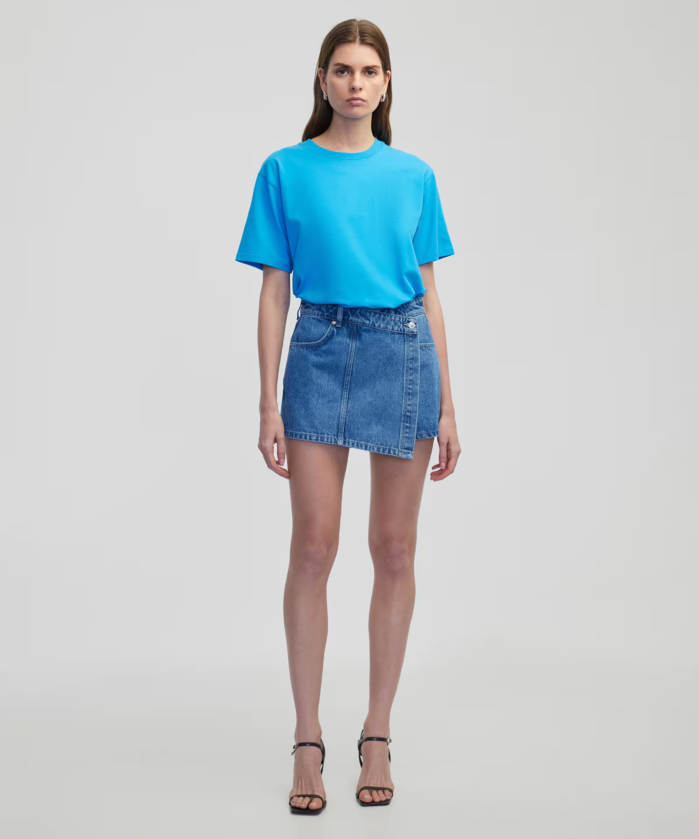 İpekyol Kadın Denim Şort Etek IS1250013074 (IS1250013074) İndigo