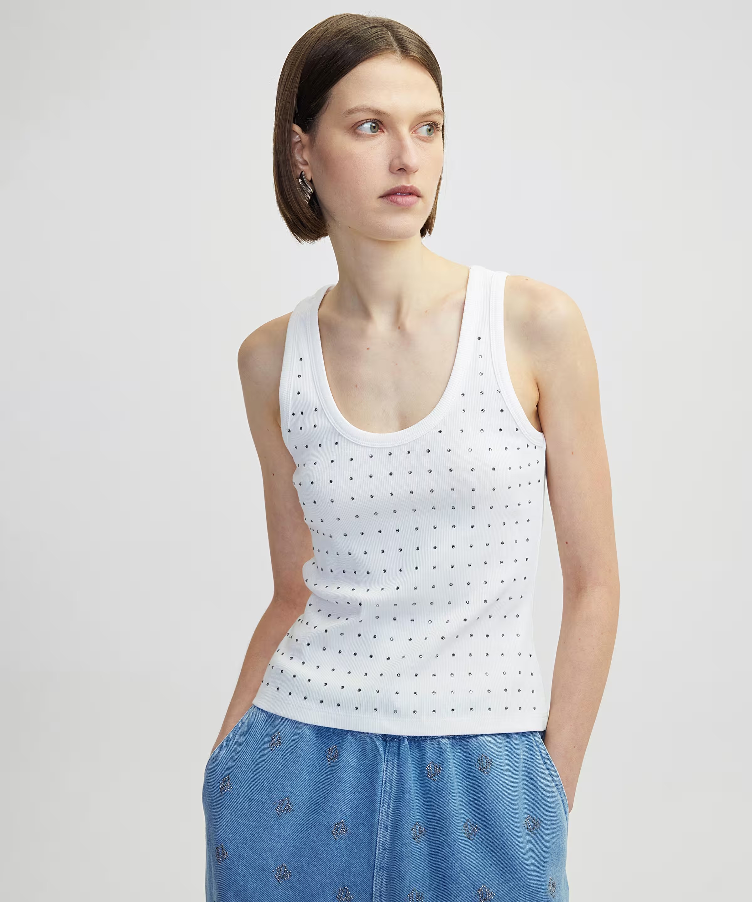 İpekyol Kadın T-shirt IS1250070254 (IS1250070254) Beyaz