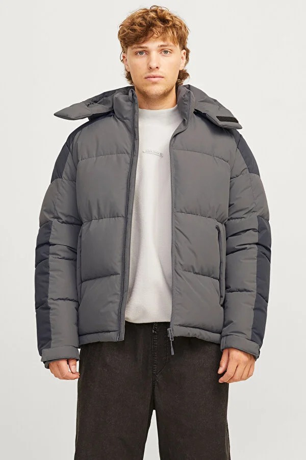 Jack & Jones Jcoaero Erkek Şişme Mont (12260428) Gri