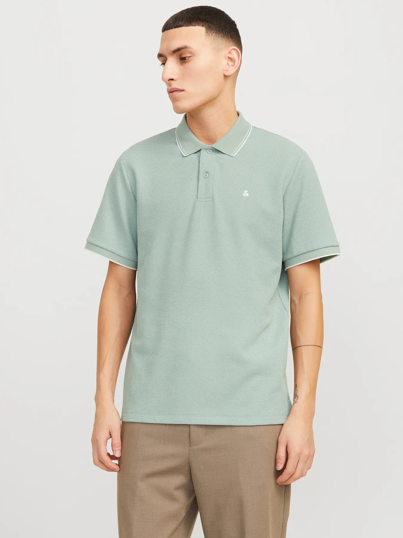 Jack&Jones Jjeaustin Erkek Polo T-shirt 12268130 (12268130) Yeşil