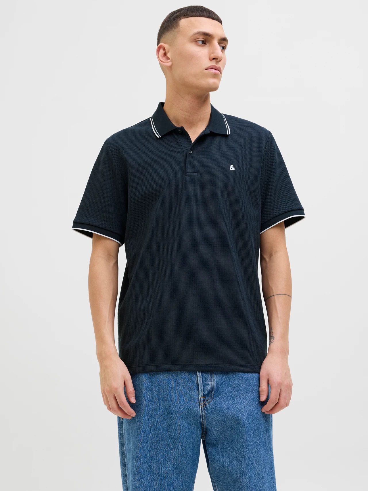 Jack&Jones Jjeaustin Erkek Polo T-shirt 12268130 (12268130) Lacivert