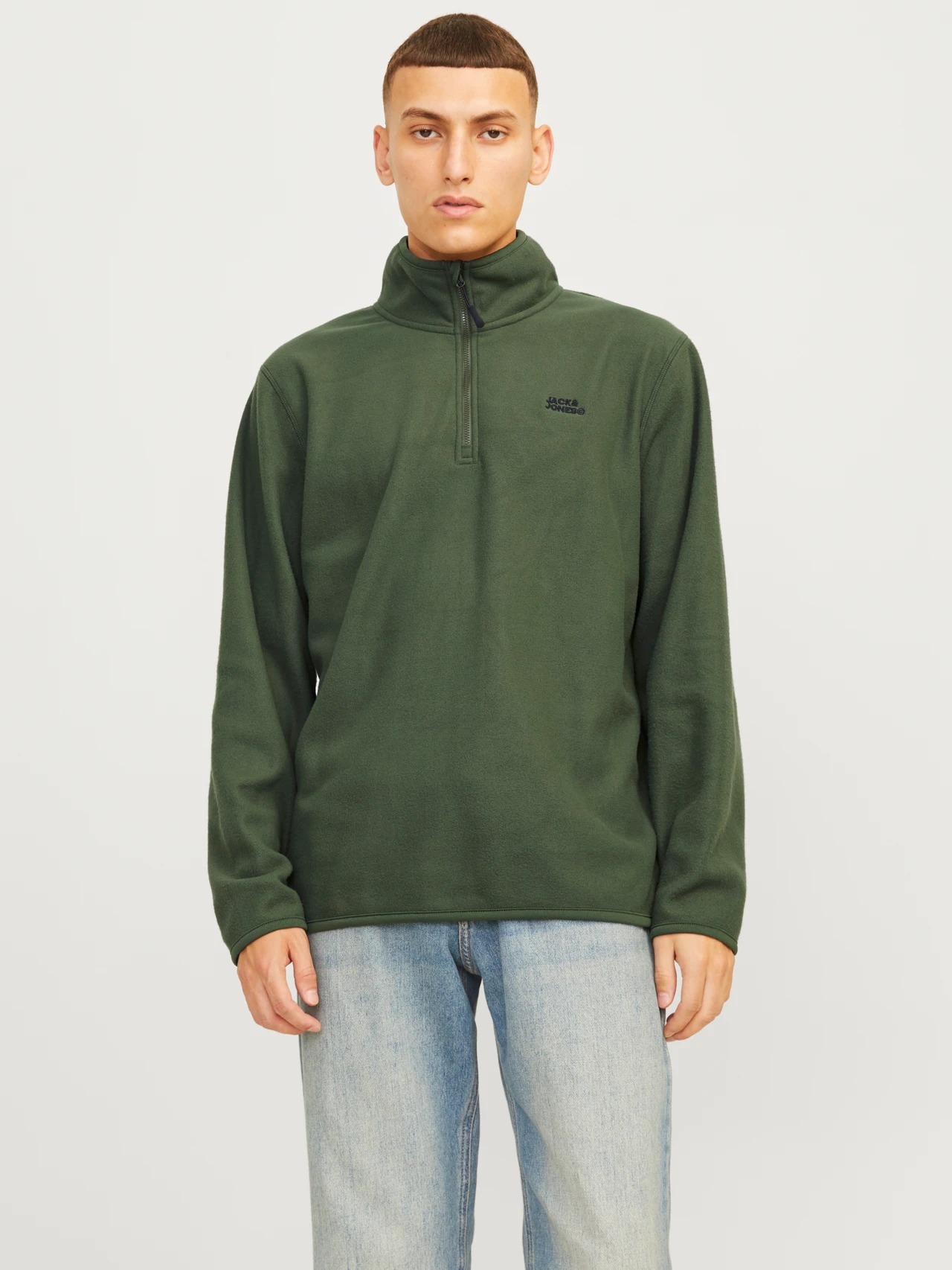 Jack & Jones Jjecorp Logo Erkek Sweatshirt (12258490) Yeşil