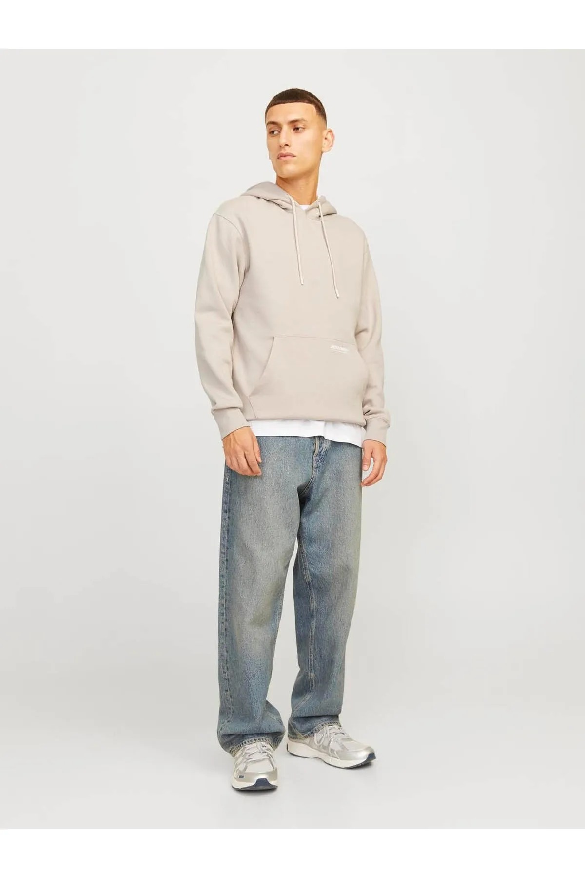 Jack & Jones Jjelegacy Erkek Sweatshirt (12256534) Ekru