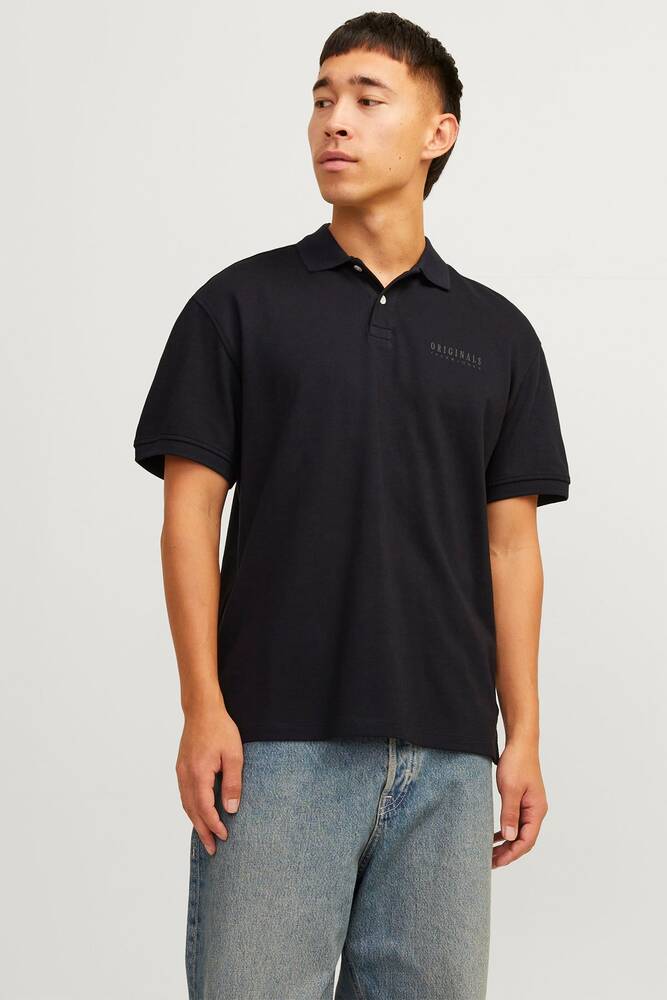 Jack&Jones Jorfrederiksberg Erkek Polo T-shirt 12263111 12263111 Siyah
