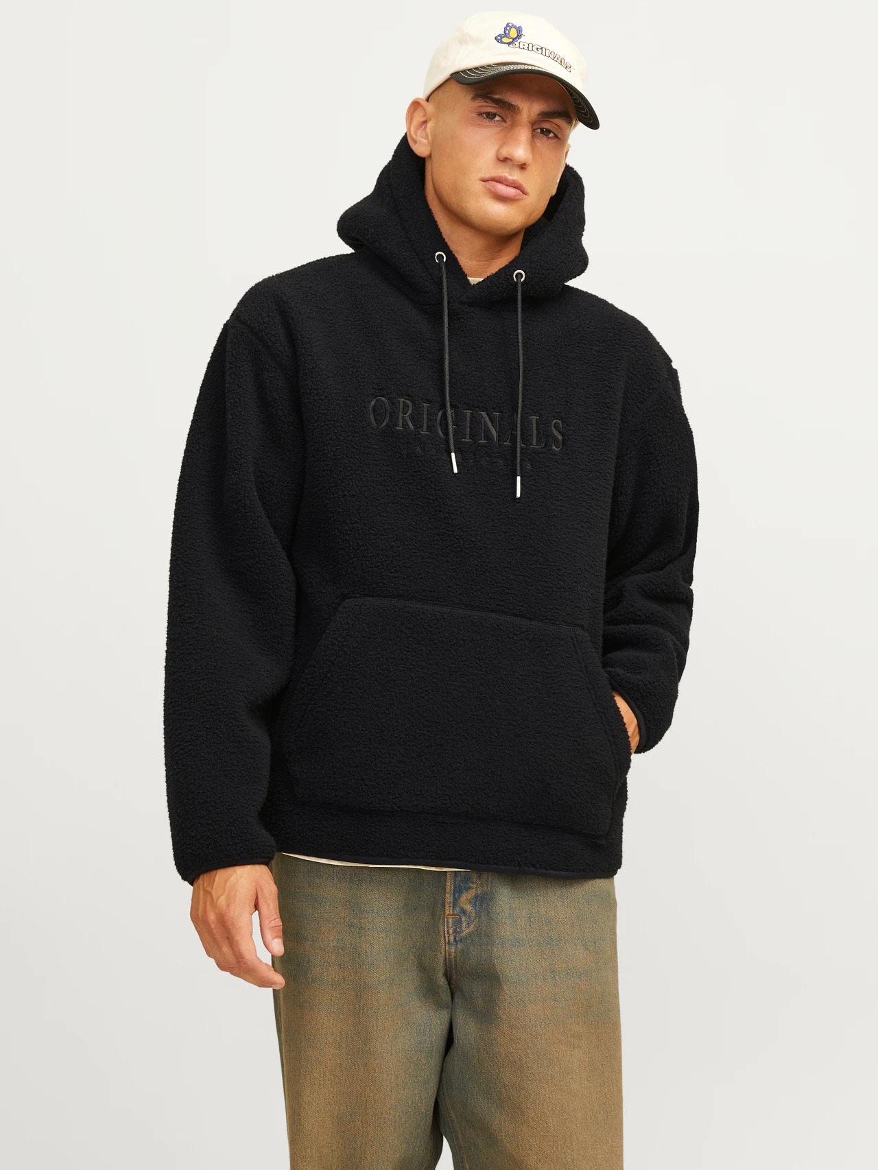 Jack & Jones Jorfrederıksberg Teddy Erkek Sweatshirt (12263011) Siyah