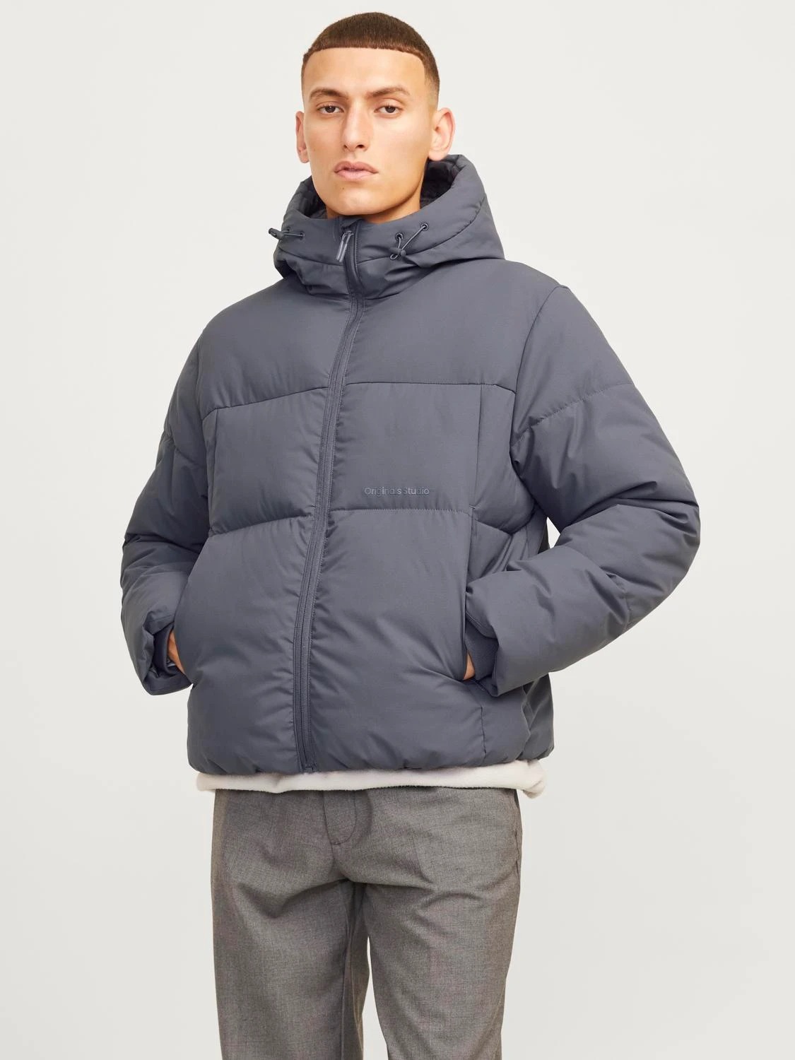 Jack & Jones Jorvesterbro Erkek Şişme Mont (12260433) Gri