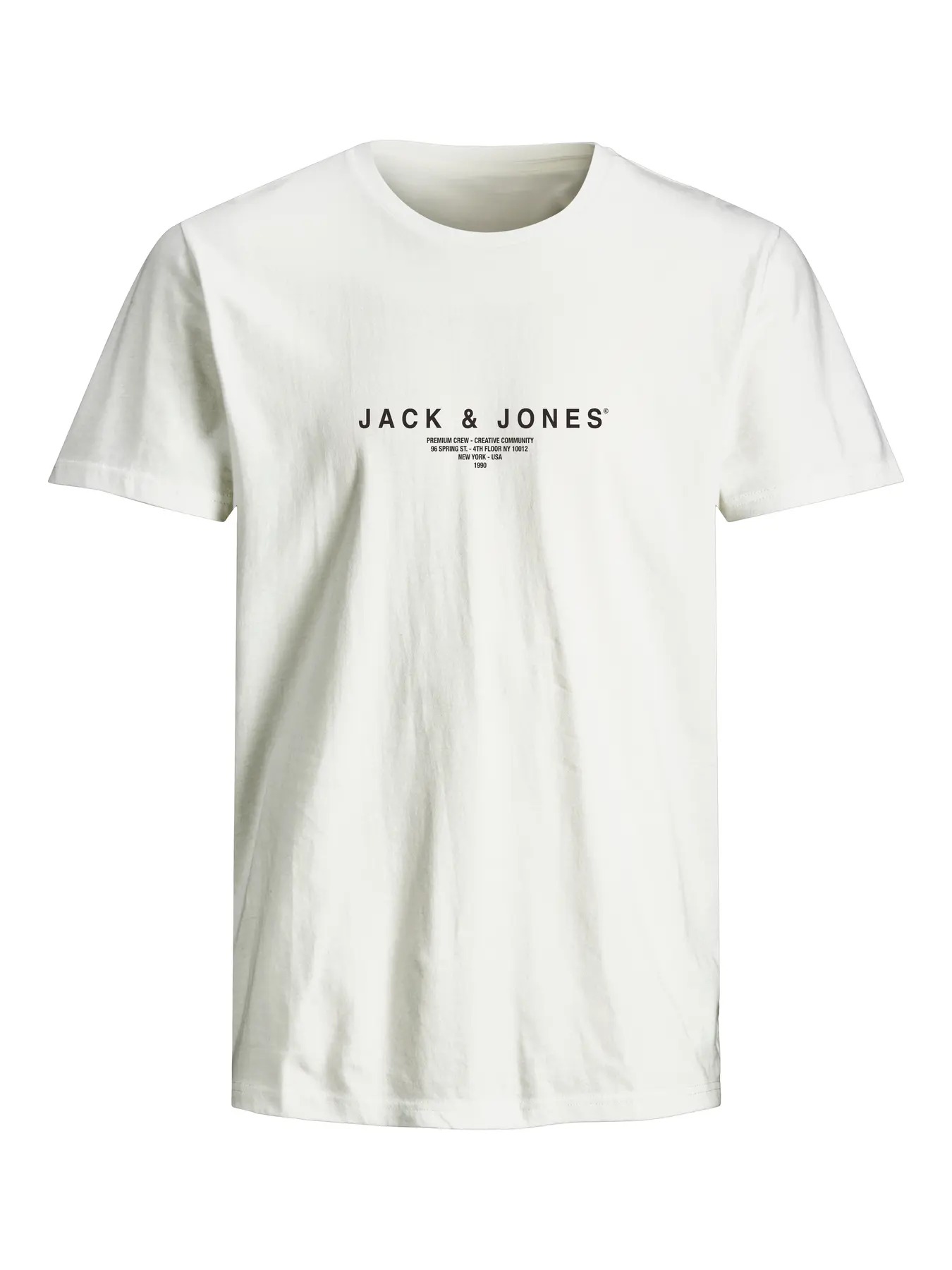 Jack&Jones Jprblaharris Ss Tee Crew Neck Erkek T-shirt 12276646 (12276646) Beyaz