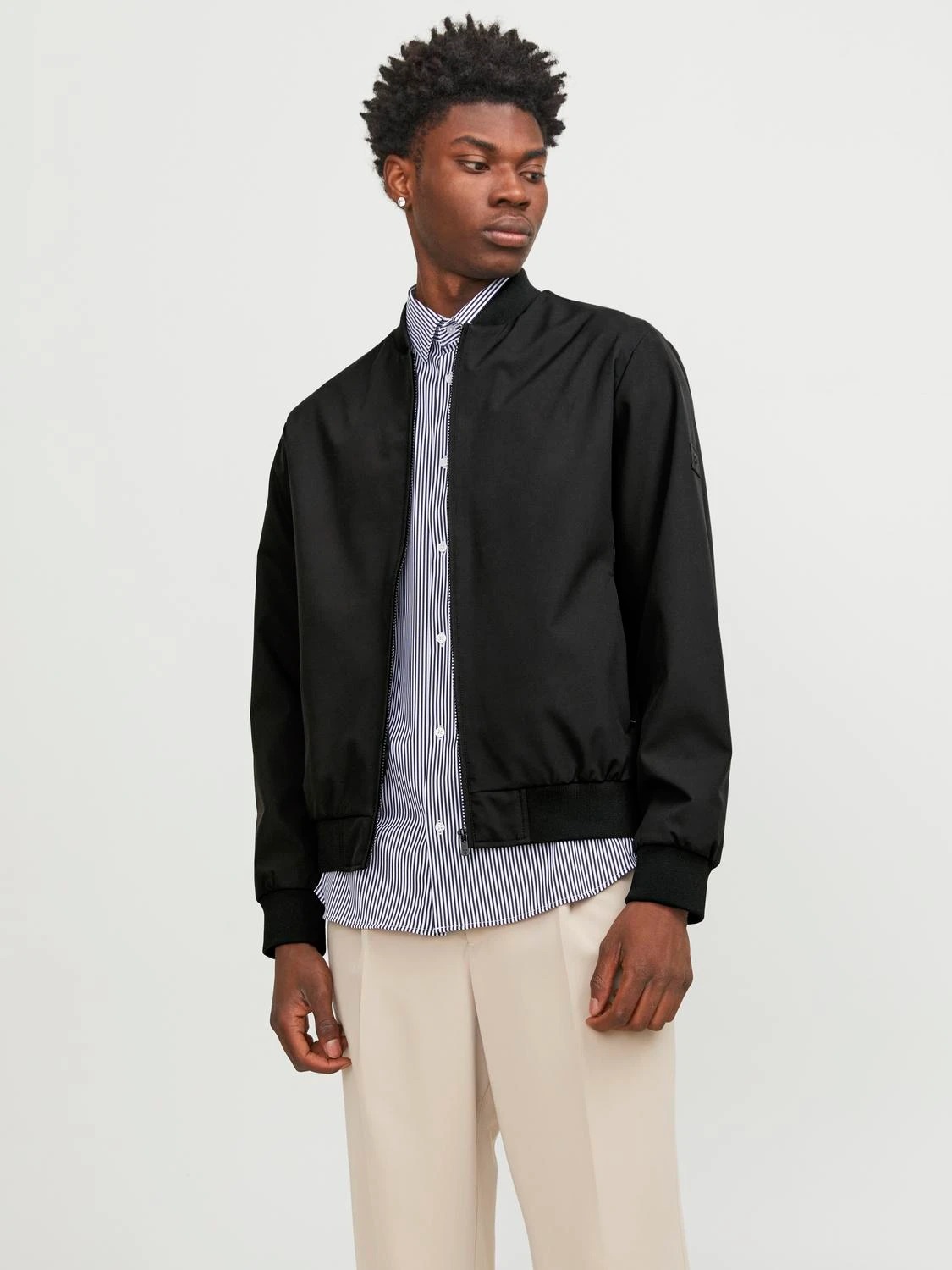 Jack & Jones Jprccillusion Erkek Bomber Ceket (12251942) Siyah