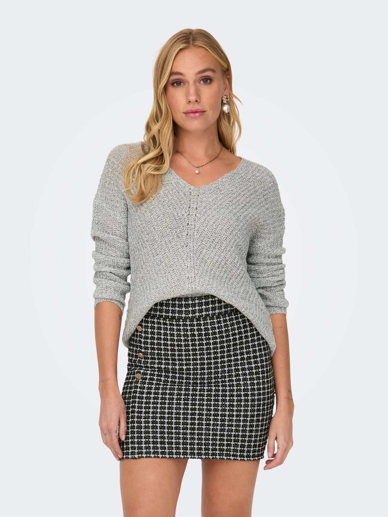 Jdy Jdynew Megan L/S Pullover Knt Noos Kadın Kazak 15208245 (15208245) Gri