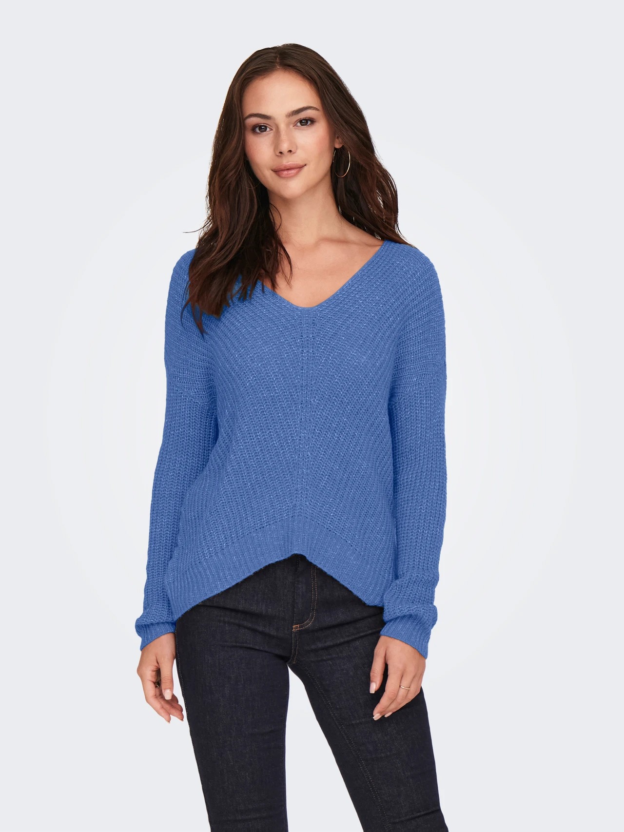 Jdy Jdynew Megan L/S Pullover Knt Noos Kadın Kazak 15208245 (15208245) Mavi