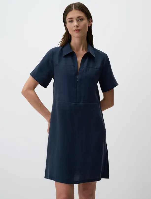 Jimmy Key Polo Yaka Kadın Elbise 24SE055065 (24SE055065) Lacivert