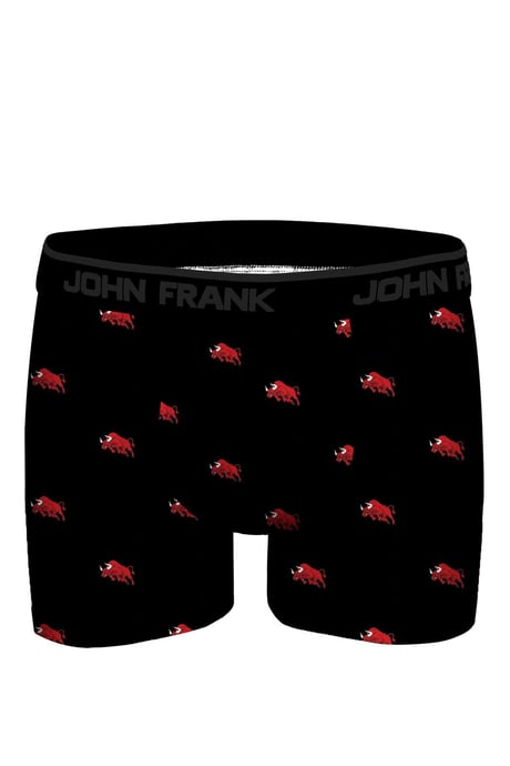 John Frank Dijital Baskılı Modal Erkek Boxer JFBDMOD332-BULLS (JFBDMOD332-BULLS) Siyah