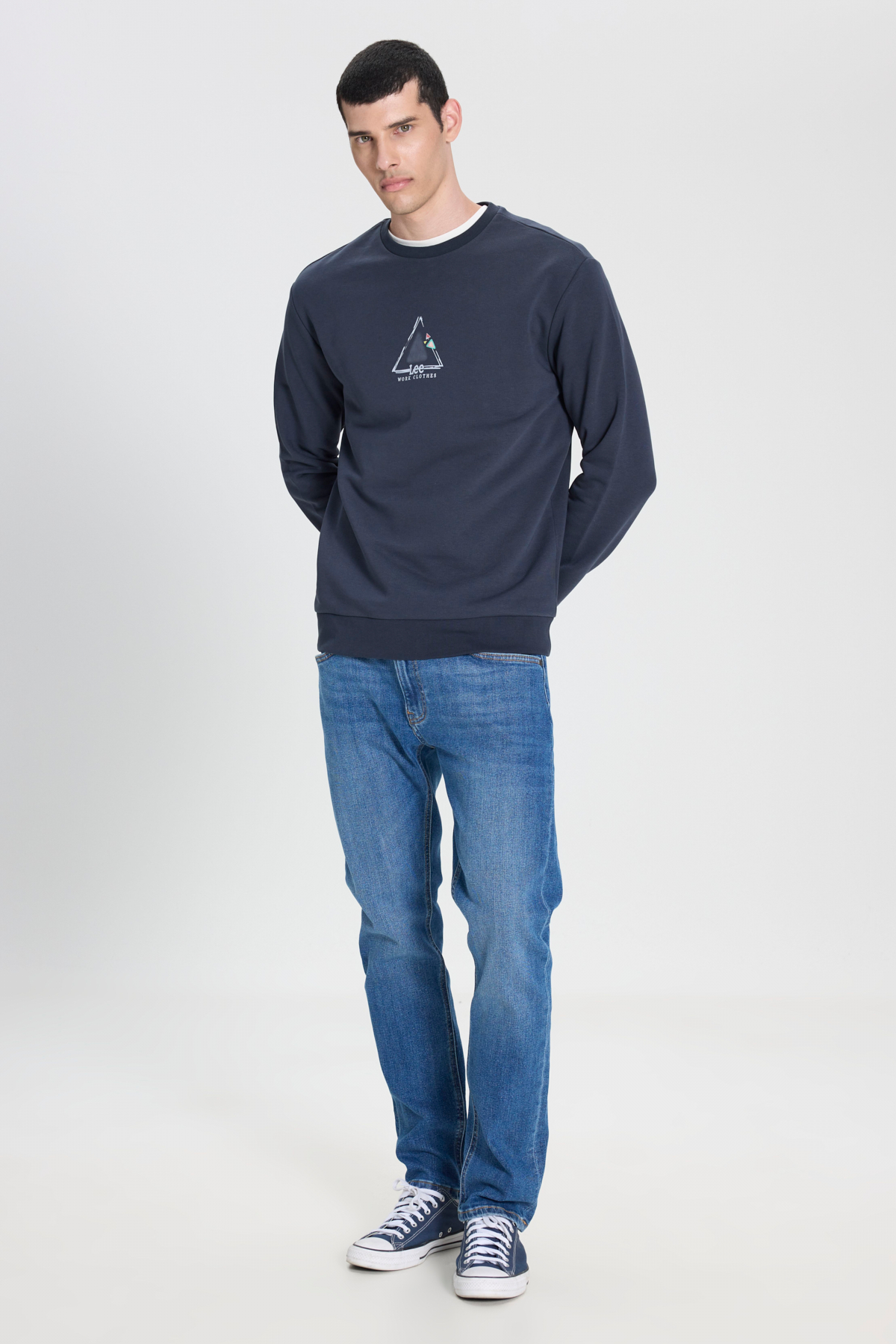 Lee Erkek Sweatshirt L242502003 (L242502003) Antrasit