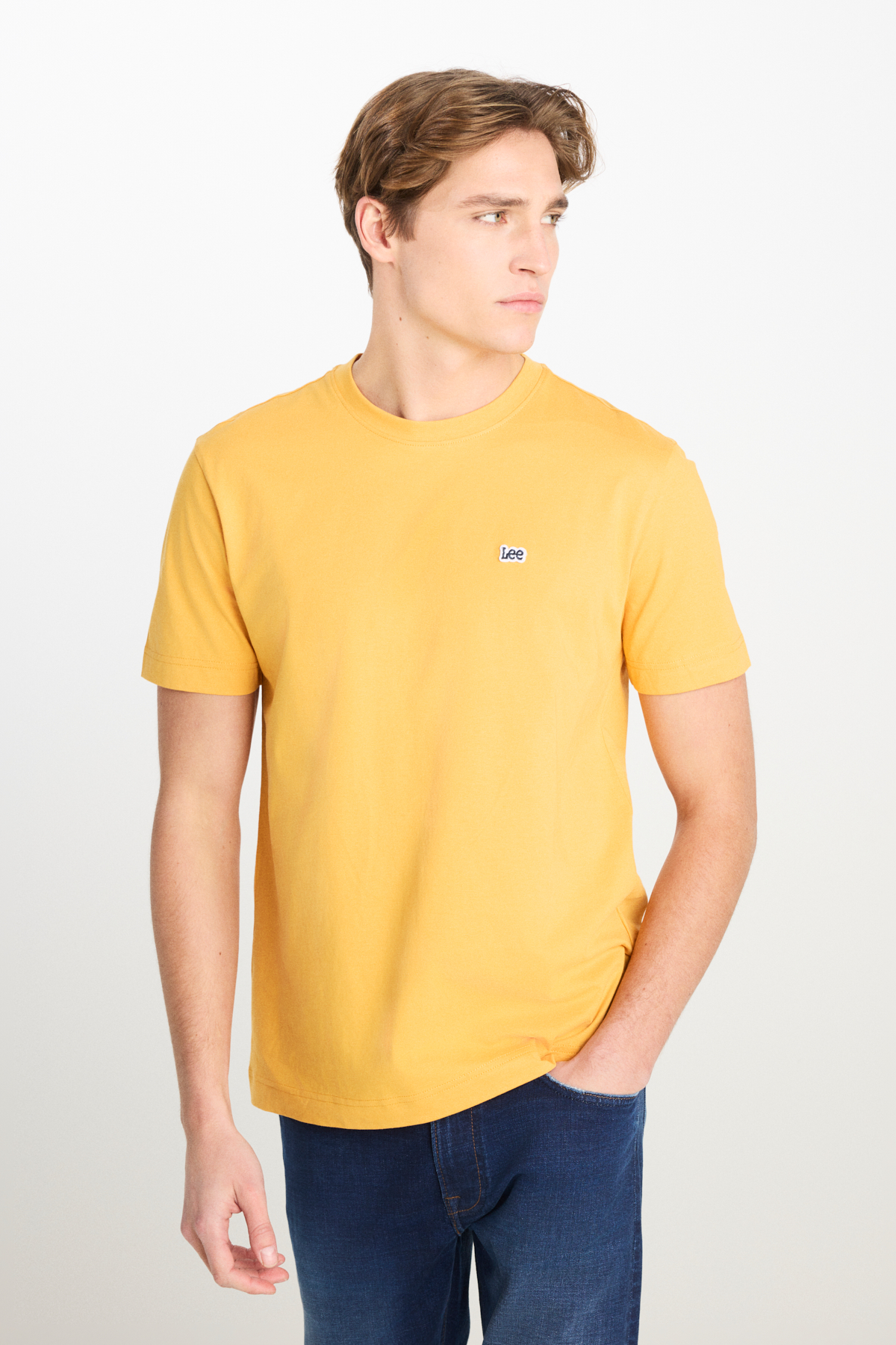 Lee Regular Fit Erkek T-shirt ML60UFQ200 (ML60UFQ200) Sarı