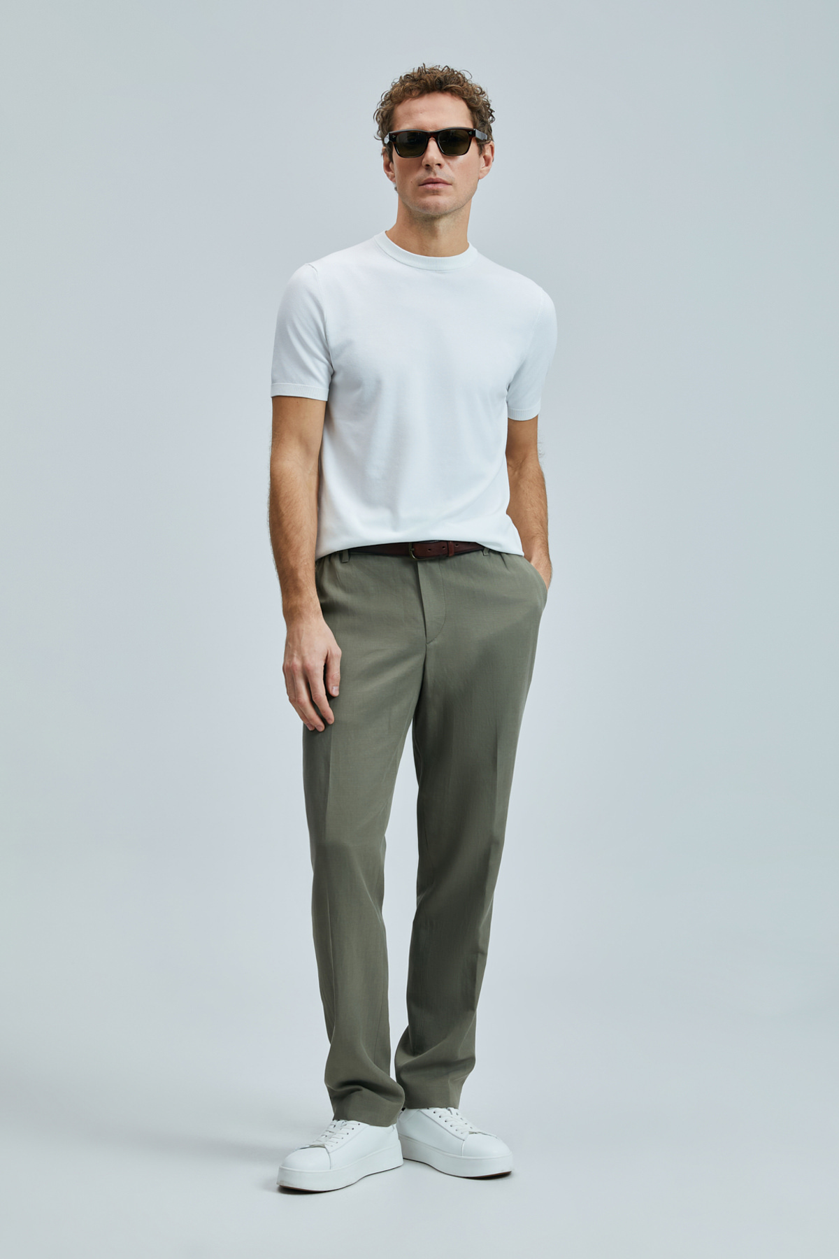 Lufian Bert Erkek Chino Pantolon 111190352 (111190352) Yeşil