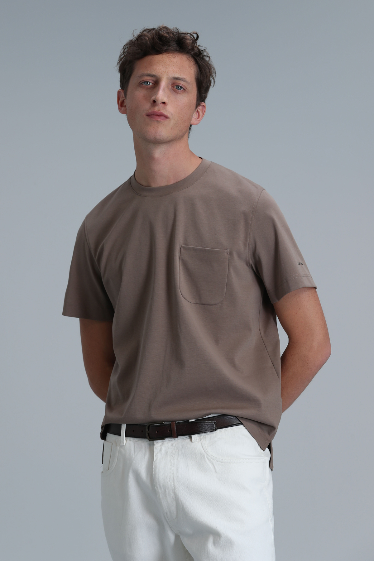 Lufian Erkek Felix T-Shirt (111020218) Camel