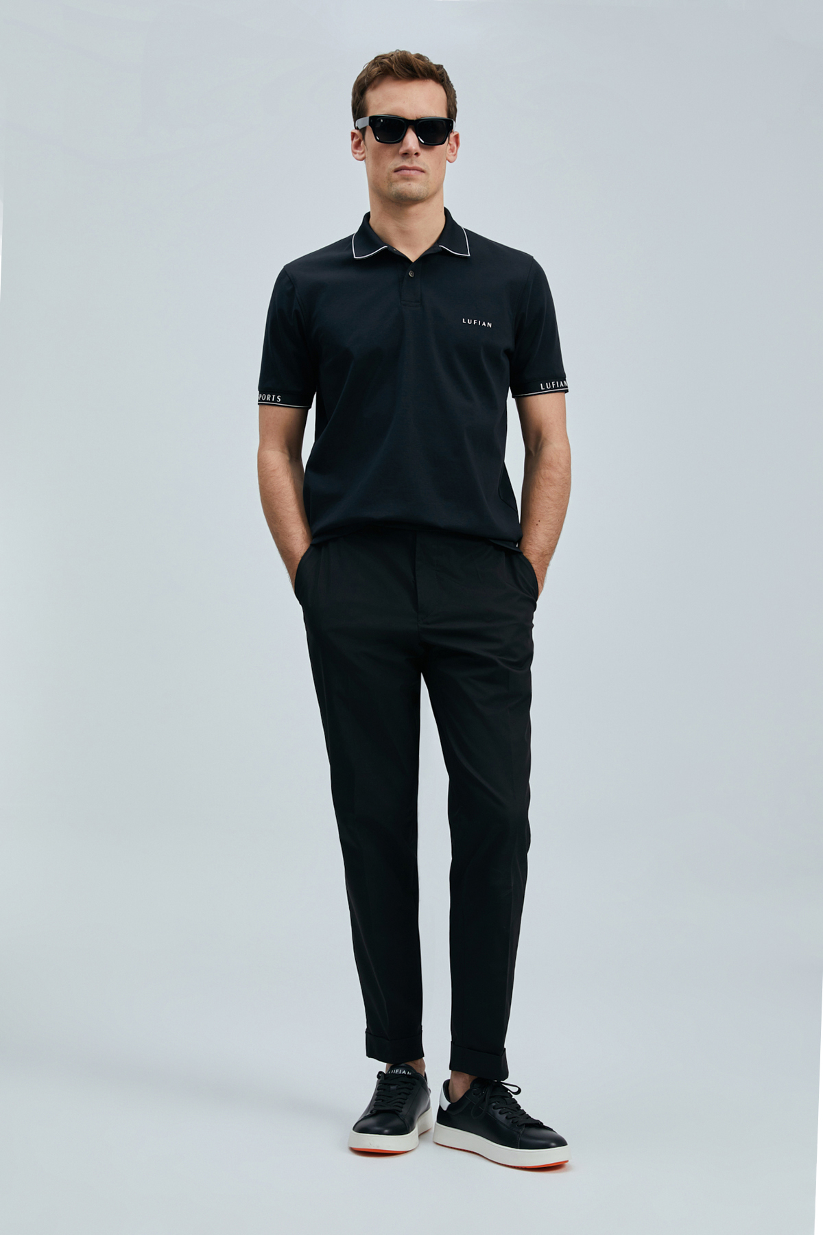 Lufian Hold Erkek Polo T-shirt 111040226 (111040226) Siyah