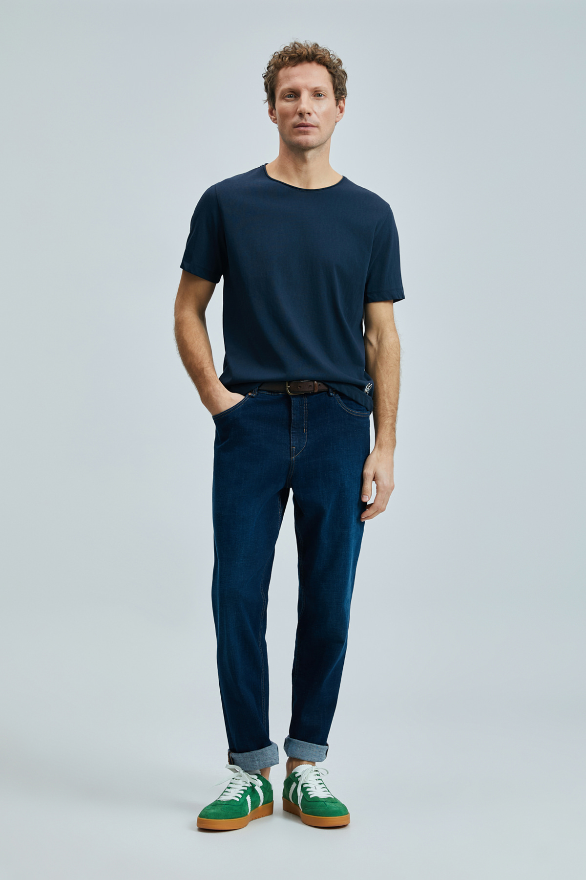 Lufian Junya Erkek T-shirt 111020259 (111020259) Lacivert