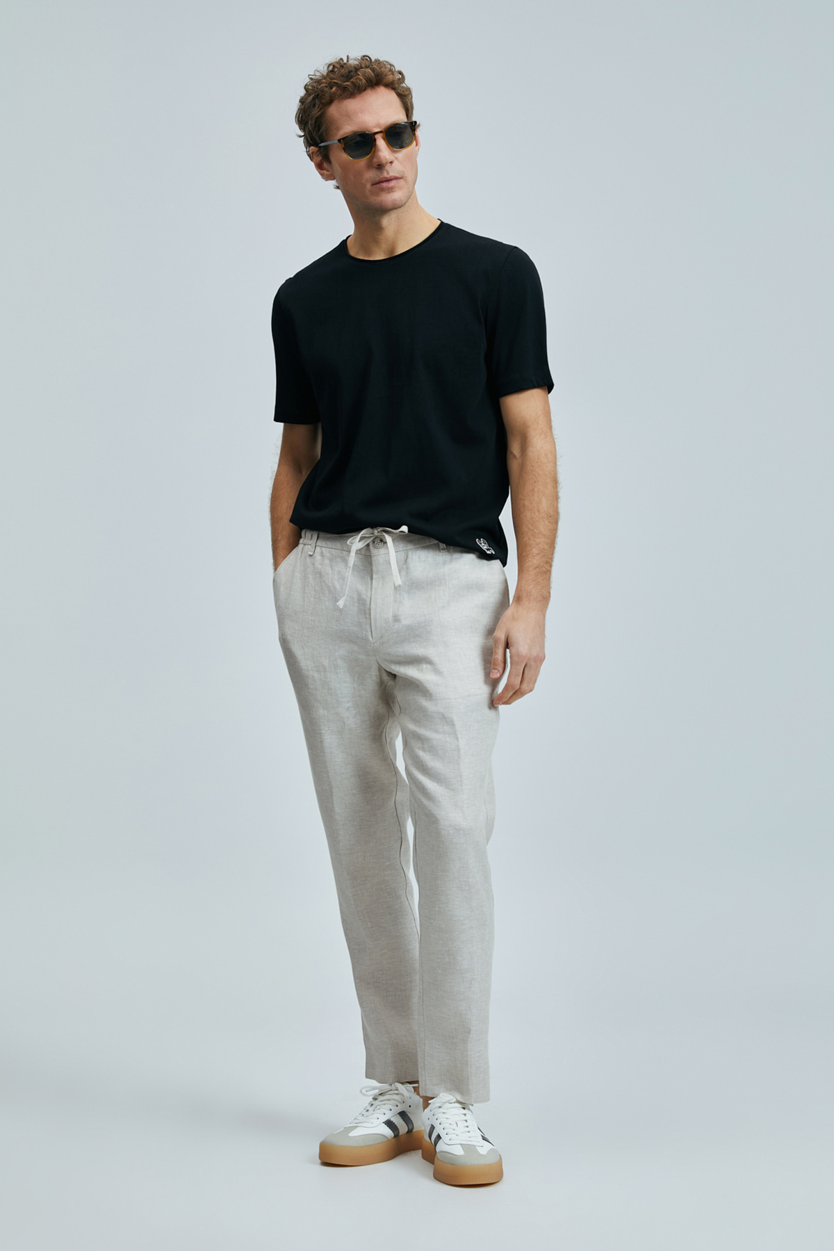 Lufian Junya Erkek T-shirt 111020259 (111020259) Siyah