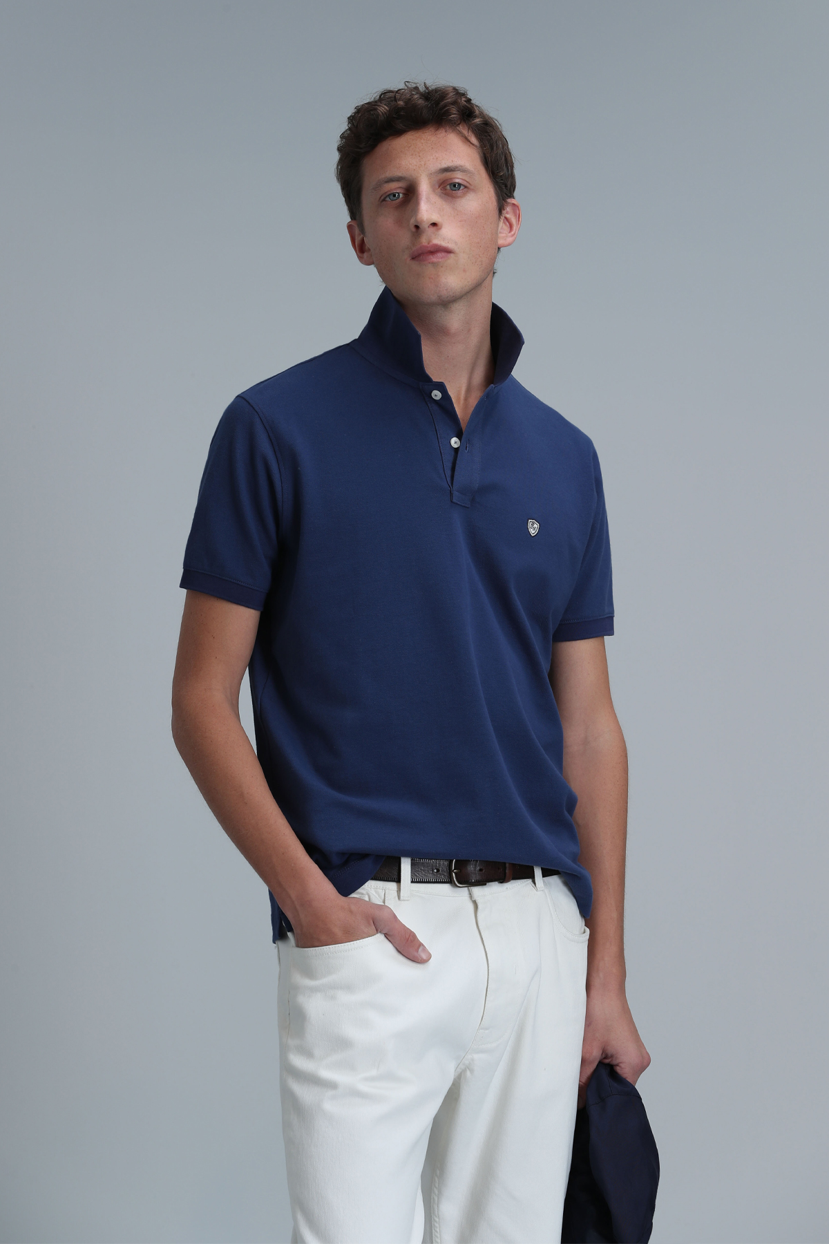 Lufian Laon Erkek Polo T-shirt (111040164) Lacivert