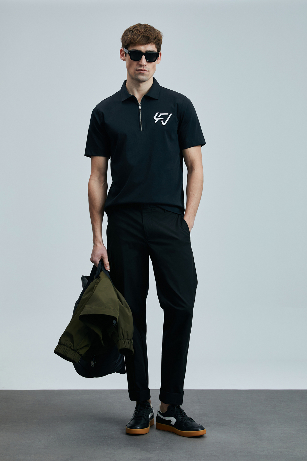 Lufian Slash Erkek Polo T-shirt 111040224 (111040224) Siyah