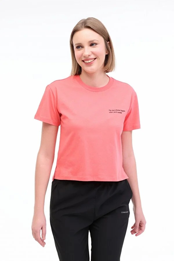 Lumberjack 5M Wl Anna 11 5Fx Kadın T-shirt 101931820 (101931820) Mercan