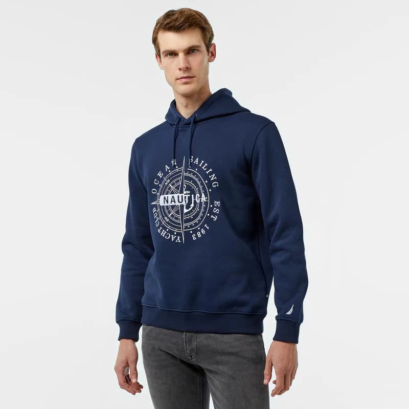 Nautica Erkek Kapüşonlu Sweatshirt K47037T (K47037T) Lacivert