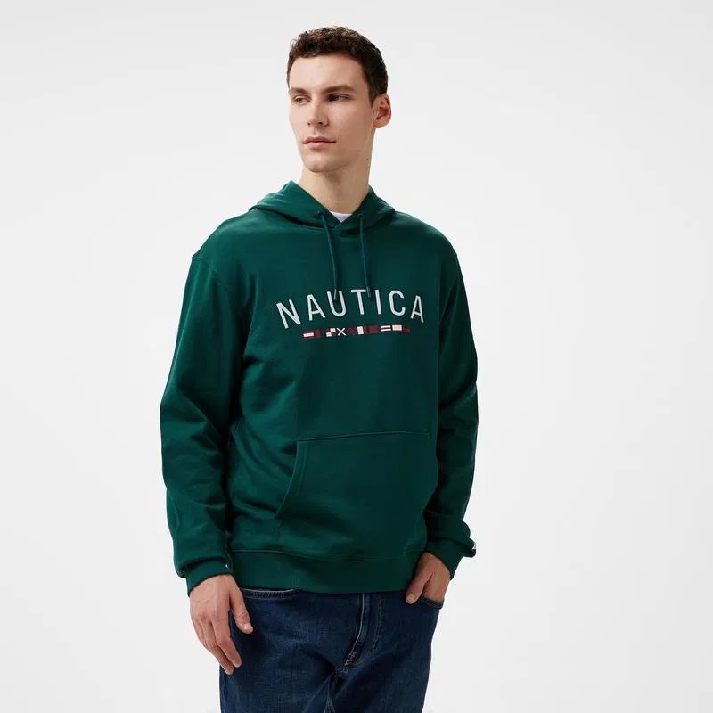 Nautica Erkek Kapüşonlu Sweatshirt K47045T (K47045T) Yeşil