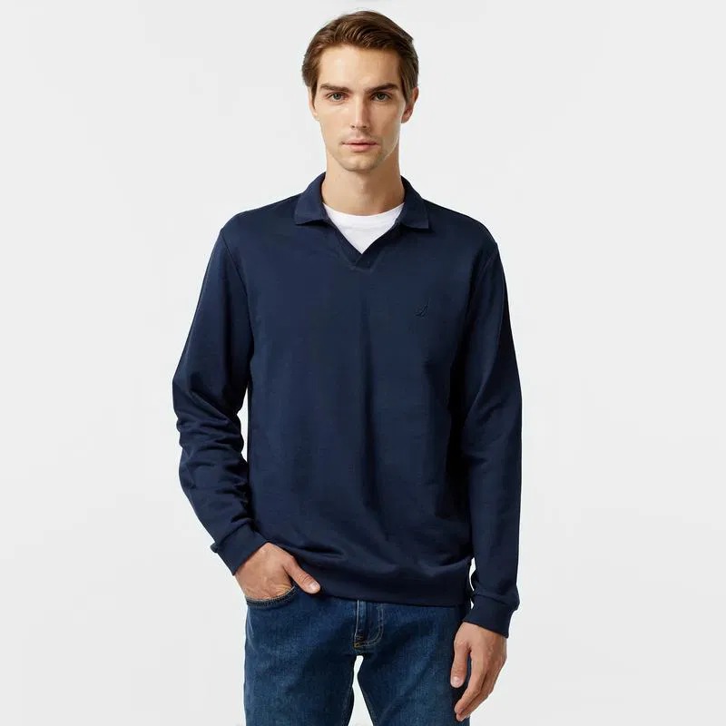 Nautica Erkek Polo Sweatshirt K47309T (K47309T) Lacivert