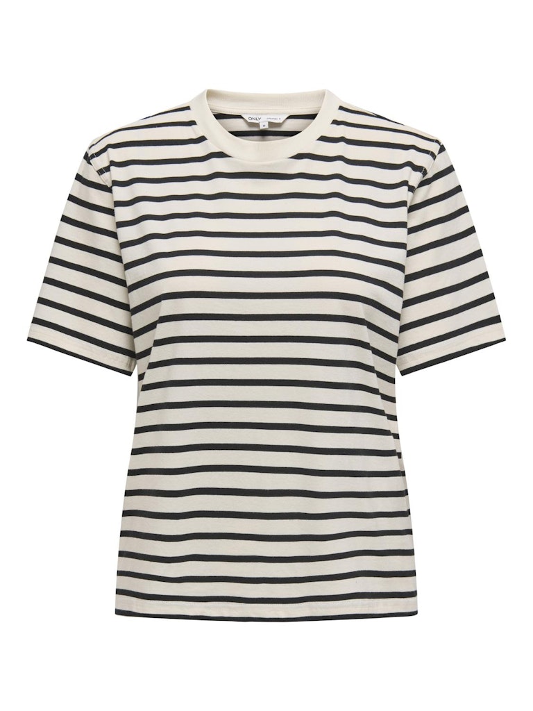 Only Onllivina Stripe Tee Jrs Noos Kadın T-shirt 15272227 (15272227) Antrasit