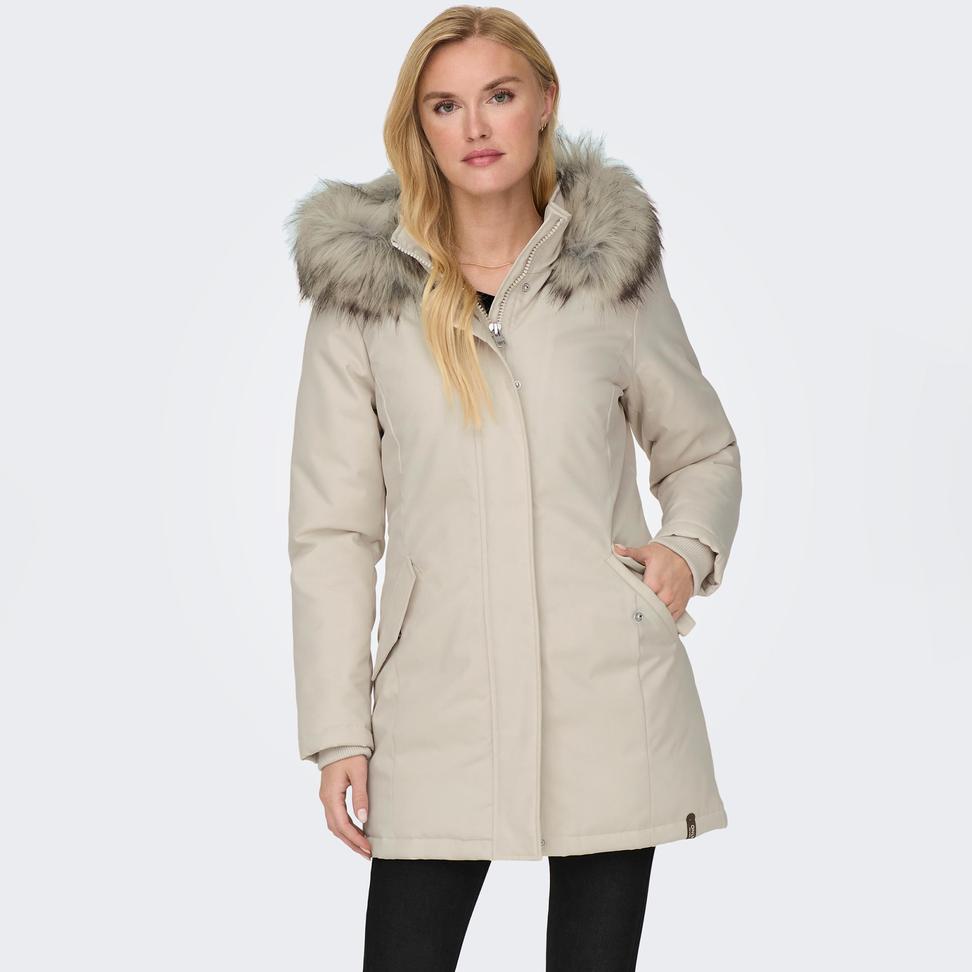 Only Onlnewkaty Kadın Parka (15300633) Krem