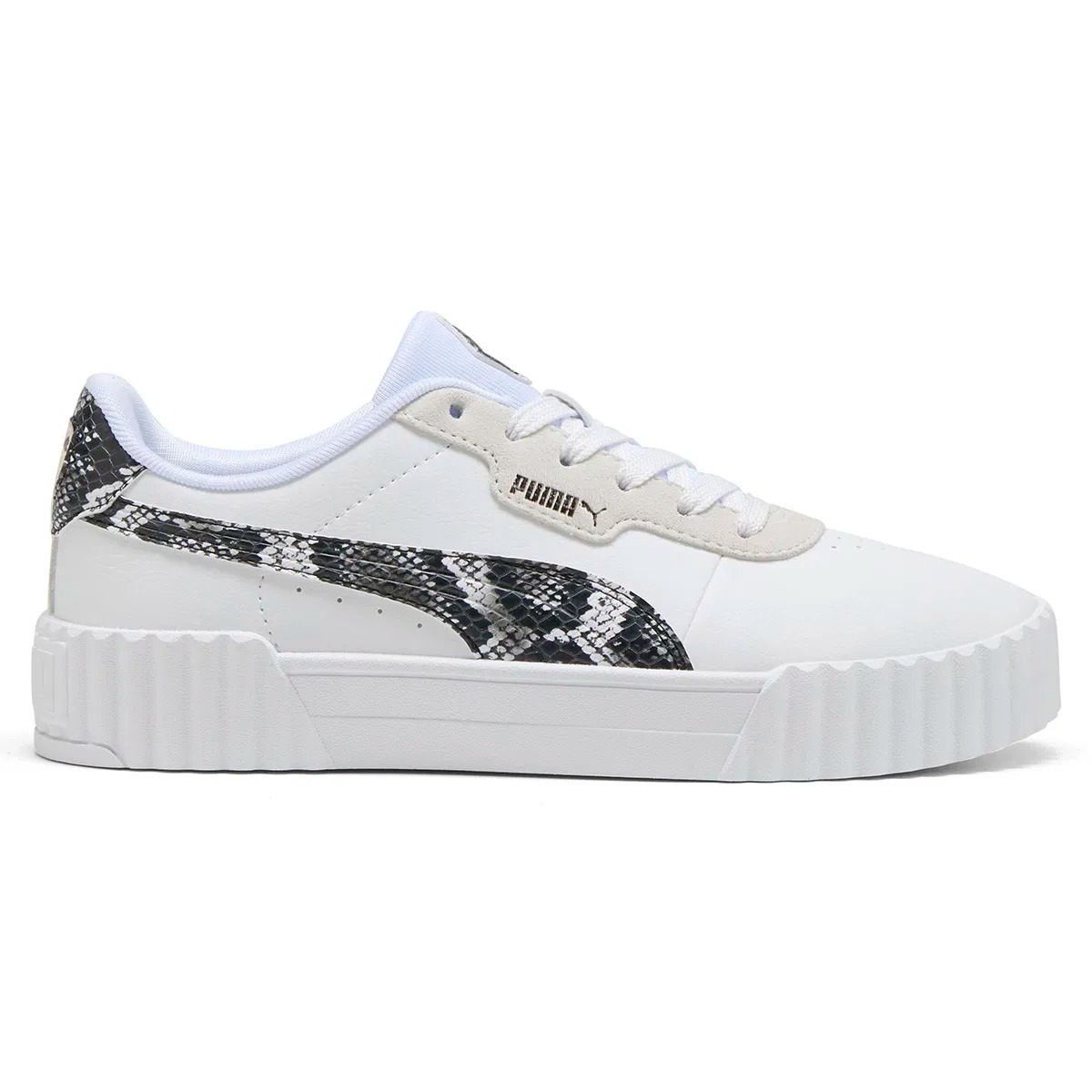 Puma Carina 3.0 Snake Chic Kadın Sneaker Ayakkabı 40072301 (40072301) Beyaz