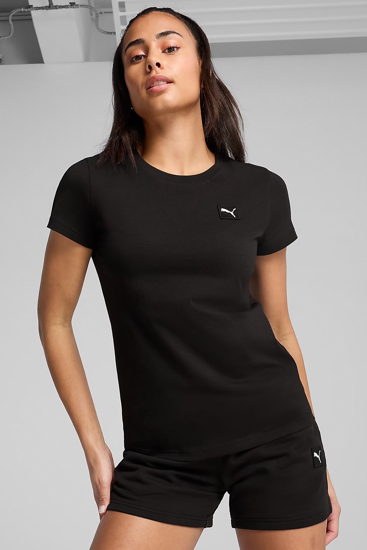 Puma Ess Elevated Kadın T-shirt 69089401 (69089401) Siyah
