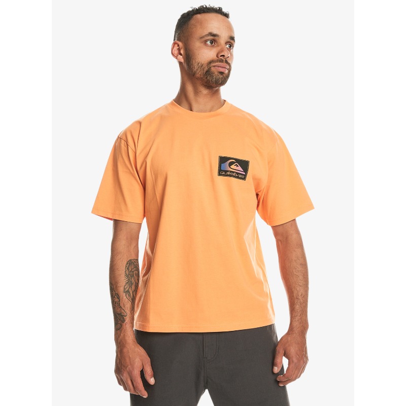 Quiksilver Back Flash Erkek T-shirt (EQYZT07605) Turuncu