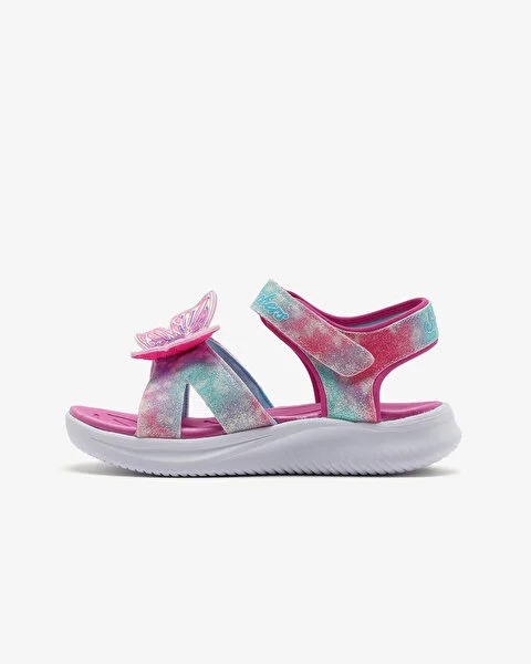 Skechers Jumpsters Sandal - Butterfly Brites Kız Çocuk Işıklı Sandalet (303109L PKMT) Pembe