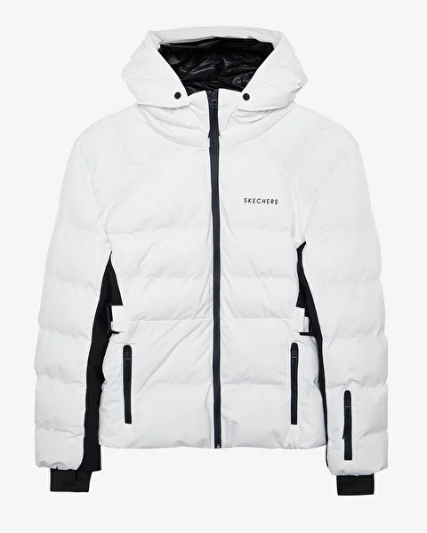 Skechers Outerwear Padded Kadın Mont (S232412-100) Beyaz