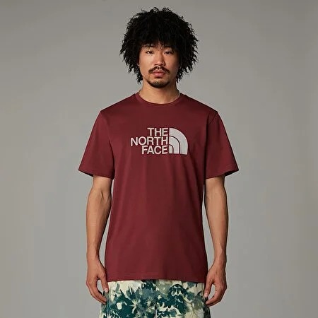 The North Face M Ss Easy Tee Erkek T-shirt NF0A8A6C58C1 (NF0A8A6C58C1) Bordo
