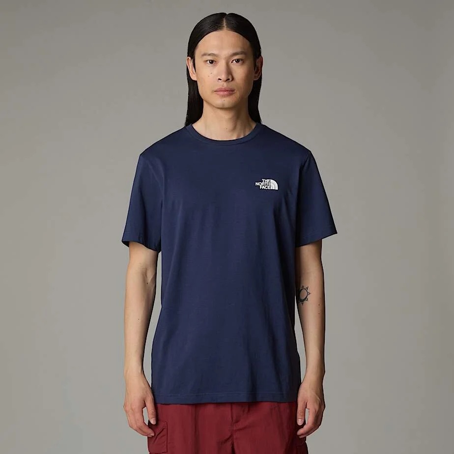The North Face M Ss Simple Dome Tee Erkek T-shirt NF0A87NG8K21 (NF0A87NG8K21) Lacivert