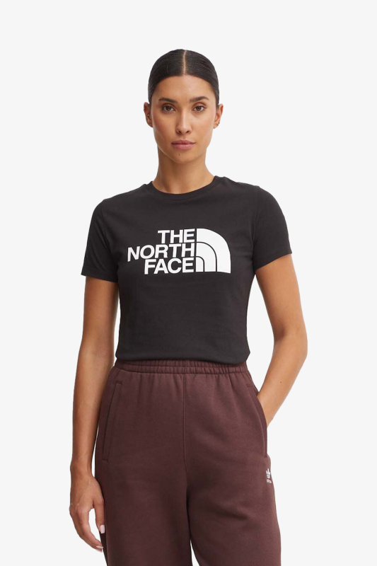 The North Face W Ss Easy Tee Kadın T-shirt NF0A8A6DJK31 (NF0A8A6DJK31) Siyah