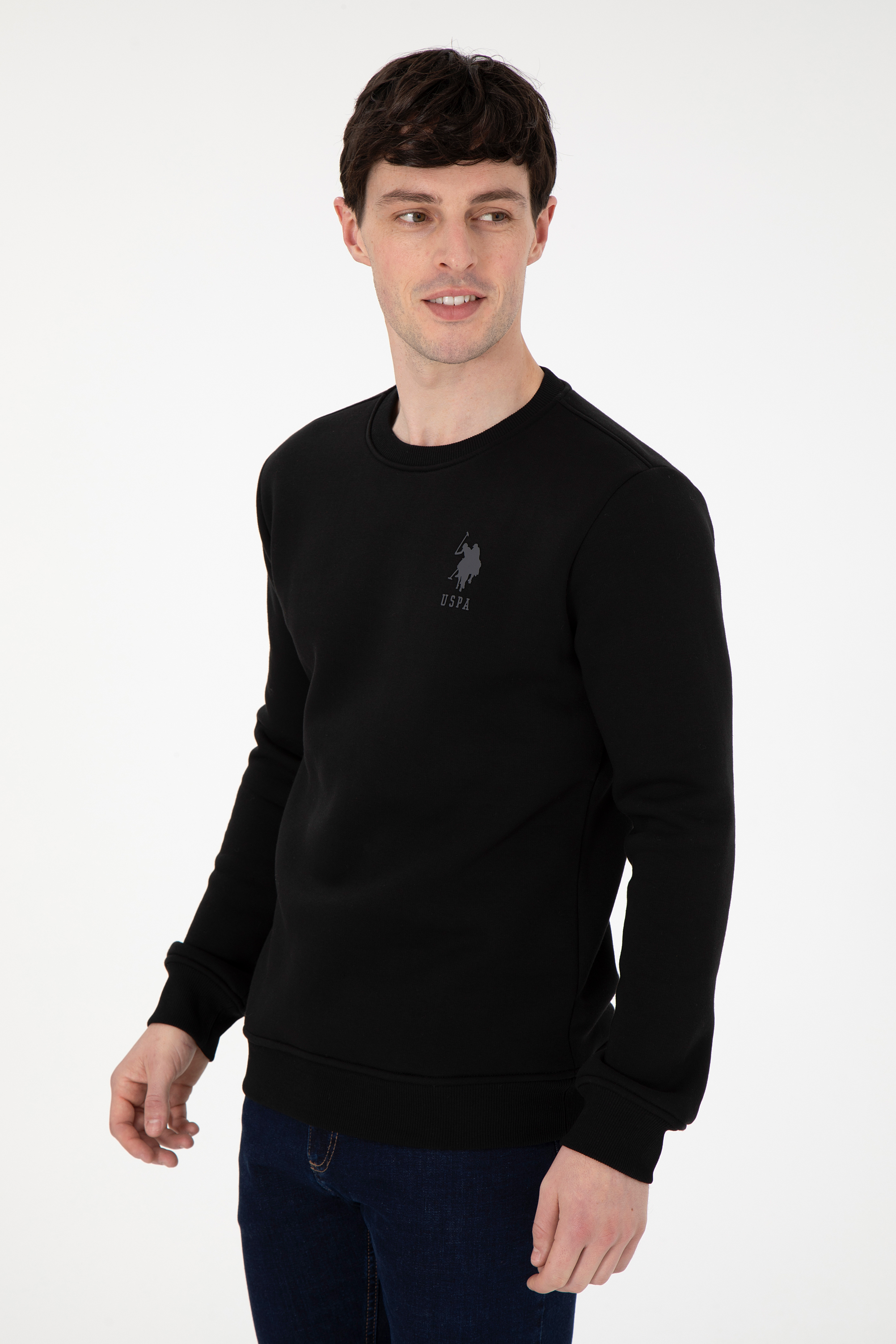 U.S. Polo Assn. Erkek Sweatshirt 1963478 (1963478) Siyah