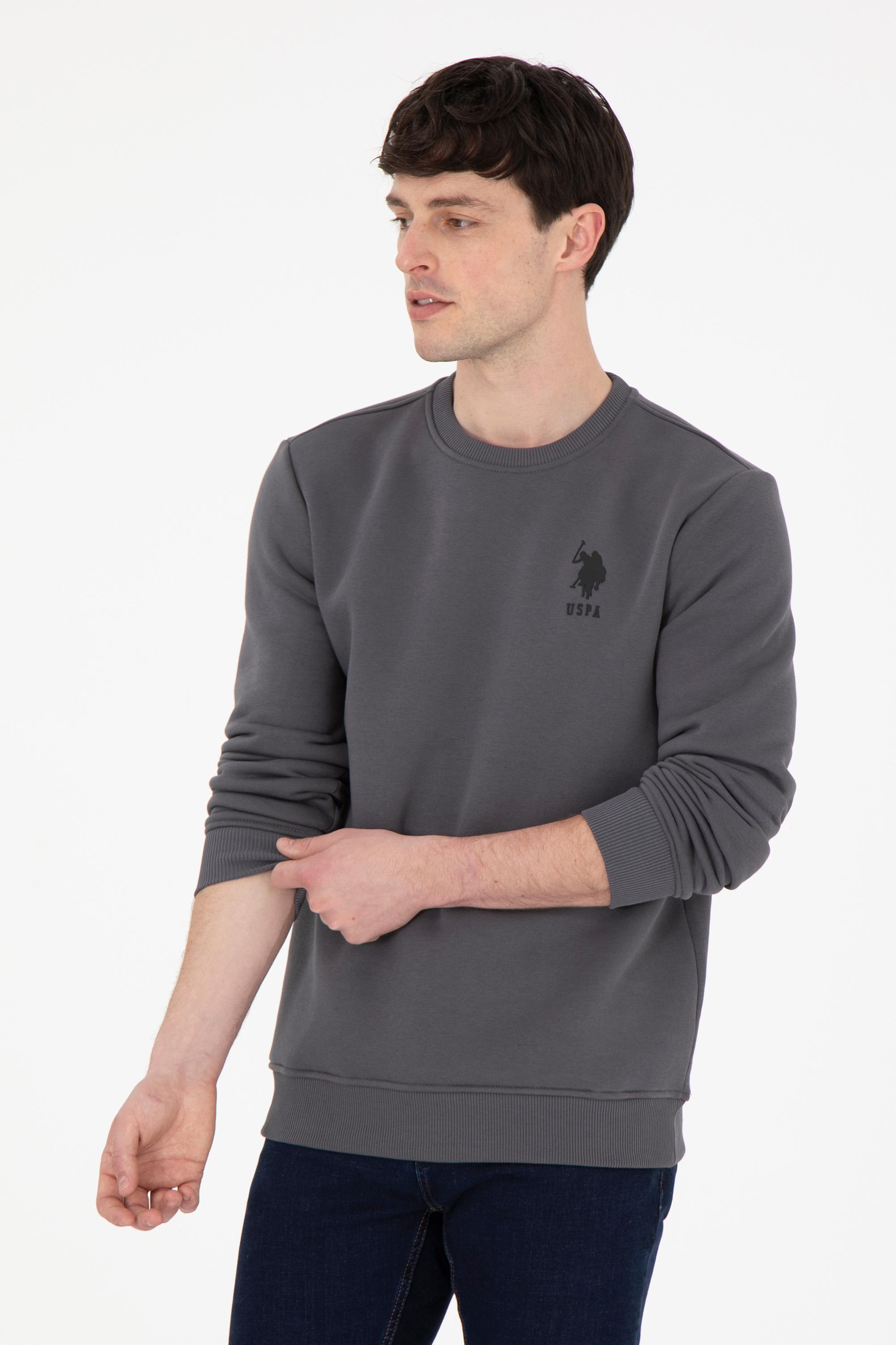 U.S. Polo Assn. Erkek Sweatshirt 1963478 (1963478) Antrasit