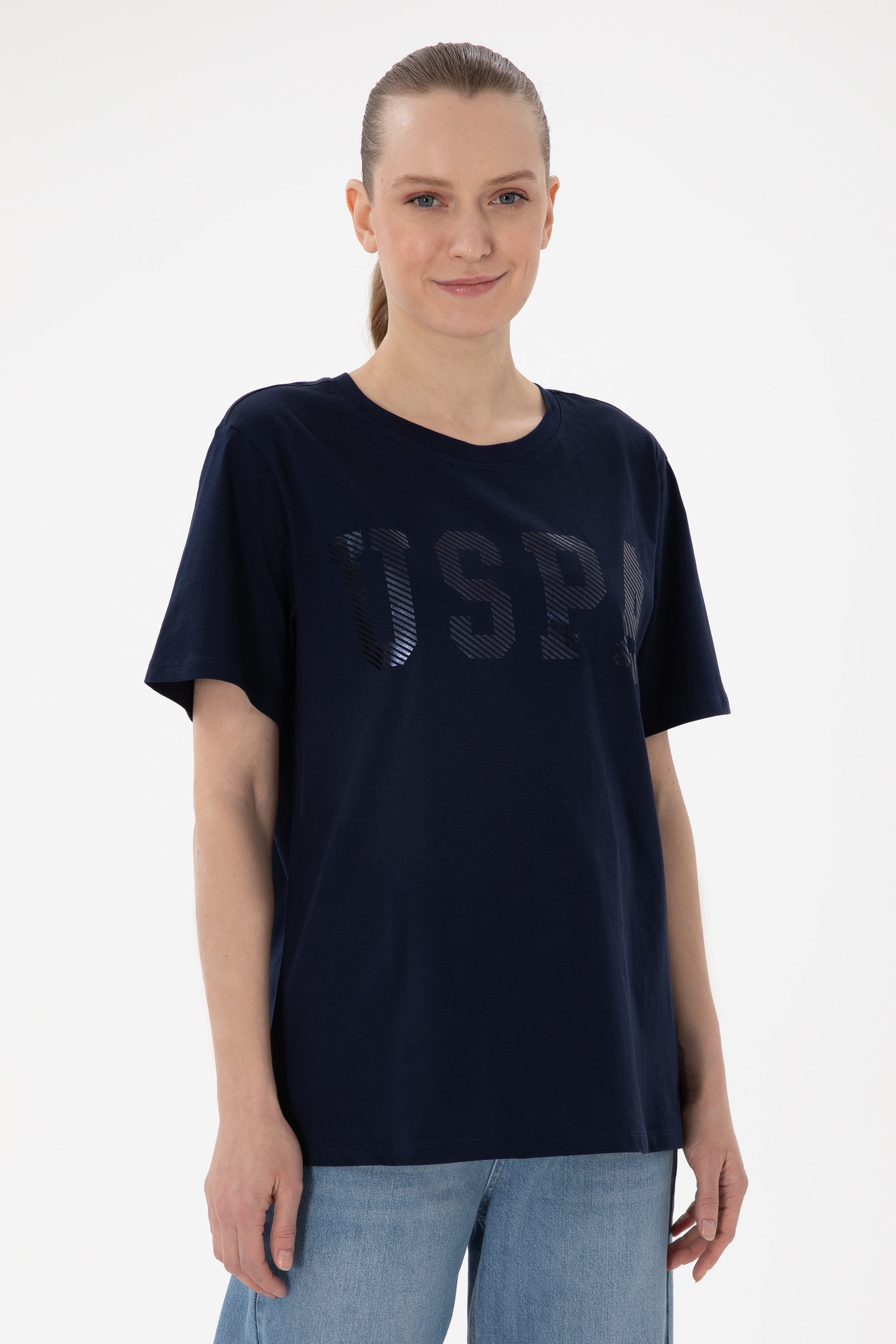 U.S. Polo Assn. Kadın T-shirt 2080775 2080775 Lacivert