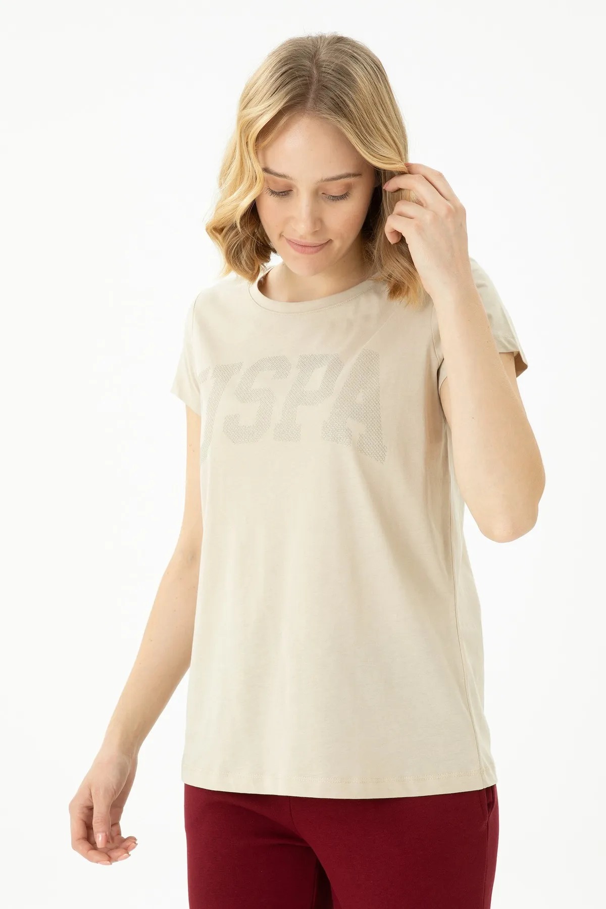 U.S. Polo Assn. Kadın T-shirt 2080775 2080775 Taş