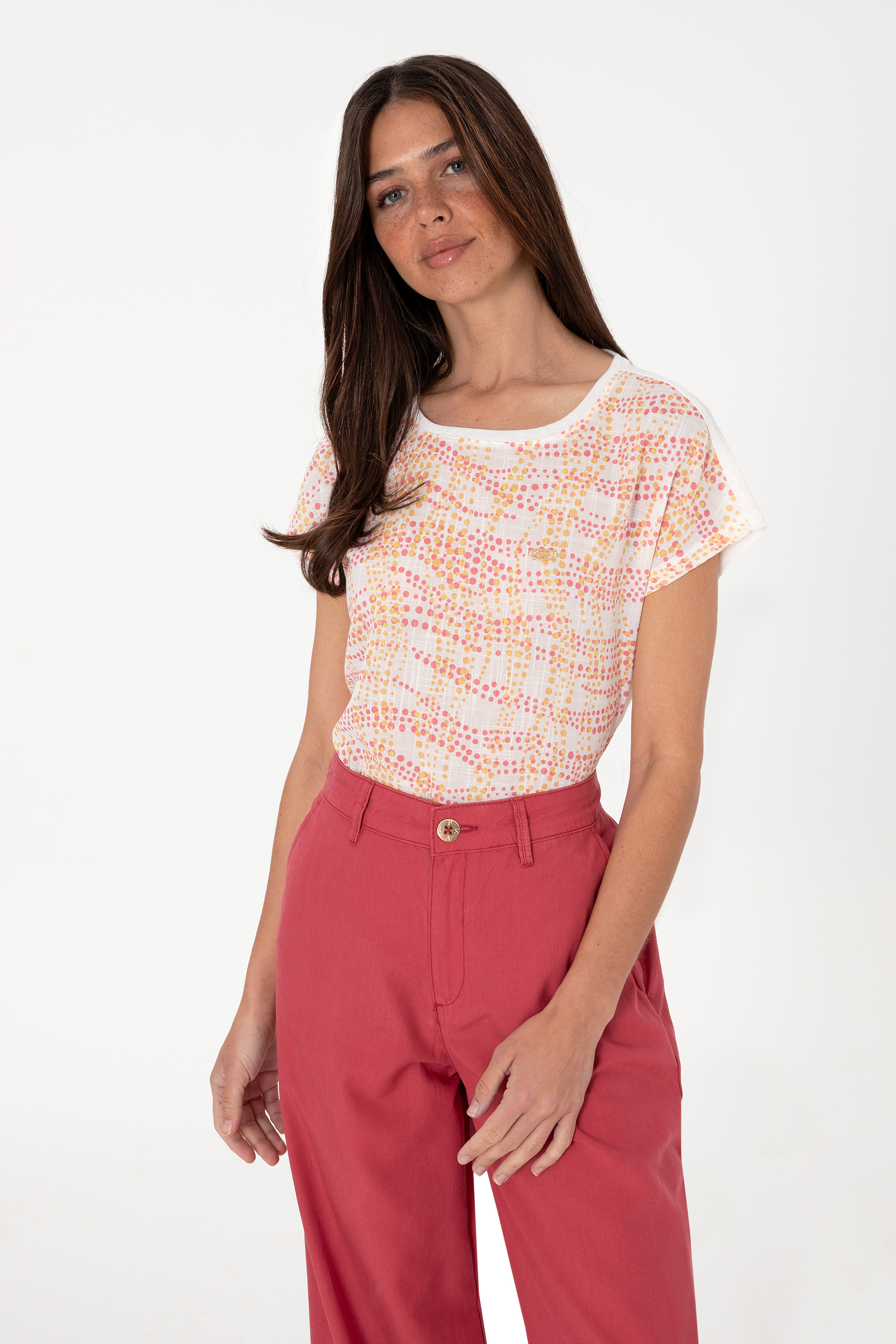 U.S. Polo Assn. Kadın T-shirt 2104336 (2104336) Turuncu