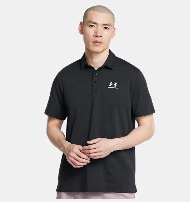 Under Armour Icon Polo Erkek T-shirt 1386608-001 (1386608-001) Siyah