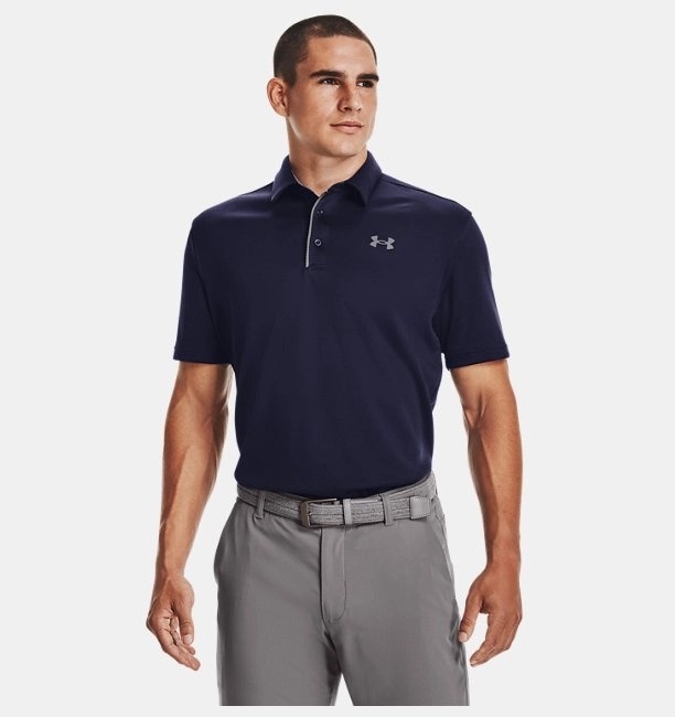 Under Armour Tech Polo Erkek T-shirt 1290140-410 (1290140-410) Lacivert